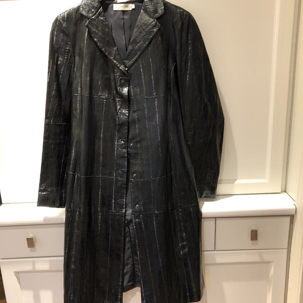 Black Leather Coat by Marisa Minicucci